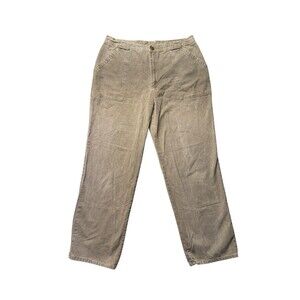 Jordache Mens 38x32 Straight Chino Pants Green Fuller Fit Vintage EUC